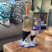 Load image into Gallery viewer, Carta 1 or 2  (or Duo) Amber Purple bottle rig borosilicate glass attachment set (cap3)