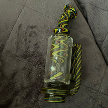 Load image into Gallery viewer, High Five Duo Wig-Wag glass Torus recycler set (dwwtr1)