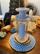 Load image into Gallery viewer, Professor Glass Carta 1 or 2 (or Duo) Sonic Blue over white bottle rig borosilicate glass attachment set (pgg2)