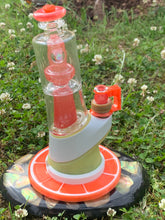 Load image into Gallery viewer, Red Crayon Double EF Shredder Peak Glass attachment set - Mr. Bonsai