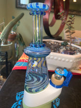 Load image into Gallery viewer, Blue Dream Fumetech linework EF Shredder Peak Glass attachment set - Mr. Bonsai