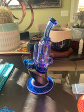 Load image into Gallery viewer, Peak Blue and Gemini  (experimental #89 CFL Purple) Klein glass attachment set (pbgpk3) - Mr. Bonsai
