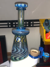 Load image into Gallery viewer, Blue Dream Fumetech linework EF Shredder Peak Glass attachment set - Mr. Bonsai