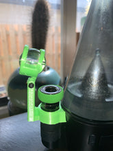 Load image into Gallery viewer, Source Orb Versa Marble Spinner cap ; Borosilicate cap with Hinge and heat guard! - Mr. Bonsai