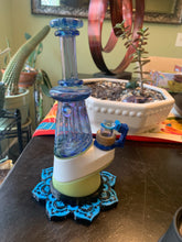 Load image into Gallery viewer, Blue Dream Fumetech linework EF Shredder Peak Glass attachment set - Mr. Bonsai