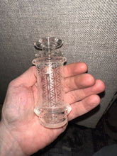 Load image into Gallery viewer, Carta 1 or 2 Professor Glass Sandblasted Flower of Life etched rig