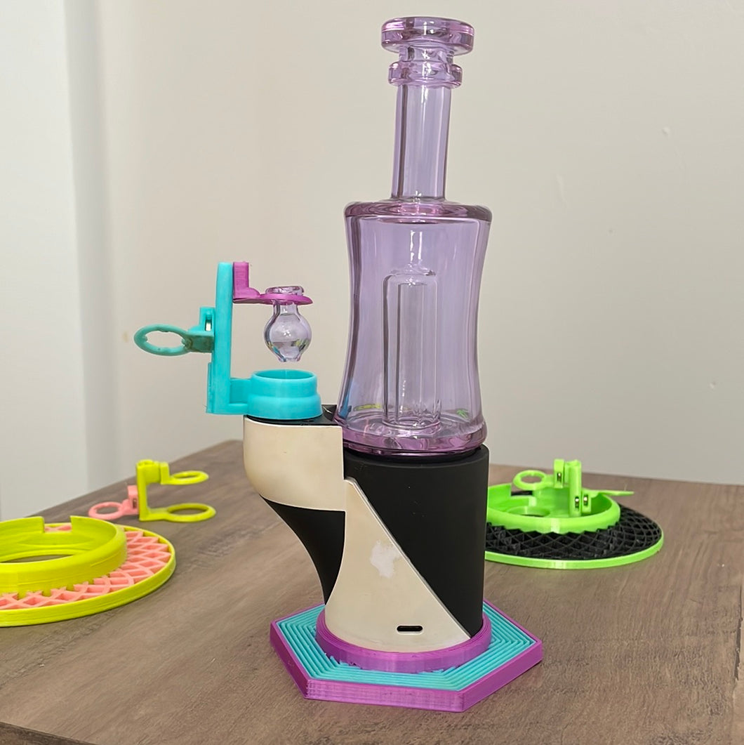 Carta 1 or 2  (or Duo) Carta Purple Bottle Rig Glass Attachment Set (cpbr)