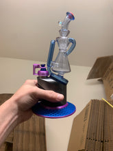 Load image into Gallery viewer, Ultraviolet CFL purple and blue Waterspinner Peak glass attachment set (PUBW1)