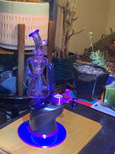 Ultraviolet CFL purple and blue Waterspinner Peak glass attachment set (PUBW1)
