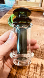Carta 1 or 2  (or Duo) Professor Glass Deep Green bottle rig borosilicate glass attachment set (gcpg1)
