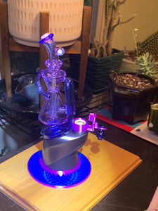 Ultraviolet CFL purple and blue Waterspinner Peak glass attachment set (PUBW1)