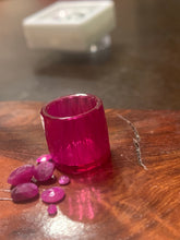 Load image into Gallery viewer, Faceted Puffco Peak Ruby And Frosted Sapphire insert! - Mr. Bonsai