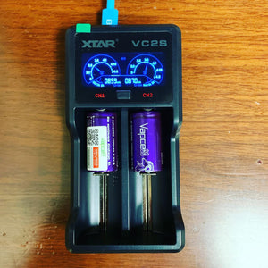 XTAR VC2S 2-bay battery charger - Mr. Bonsai