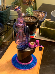Ultraviolet CFL purple and blue Waterspinner Peak glass attachment set (PUBW1)