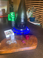 Faceted Source Orb Versa Ruby And Frosted Sapphire insert! - Mr. Bonsai