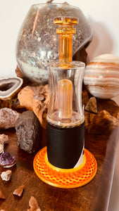 Carta 1 or 2  (or Duo) Amber Purple bottle rig borosilicate glass attachment set (cap3)