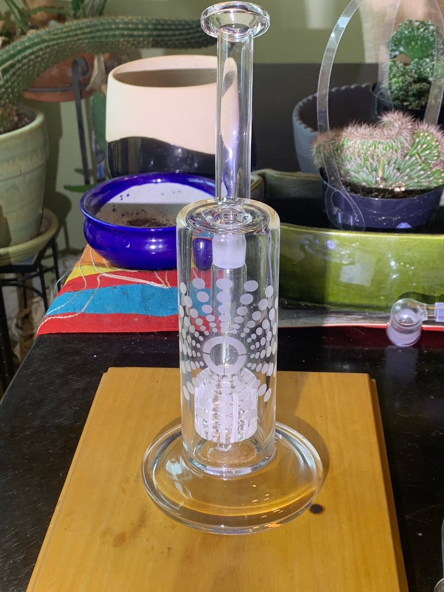 14mm Matrix borosilicate glass rig (Sandblasted available) – Mr. Bonsai