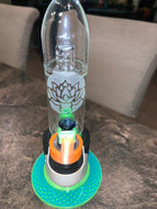 Sandblasted 14mm Hydratube bubbler universal glass Erig attachment - Mr. Bonsai