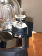Puffco Peak Pivot carb cap with Flexi-Hinge ; Borosilicate glass carb cap - Mr. Bonsai